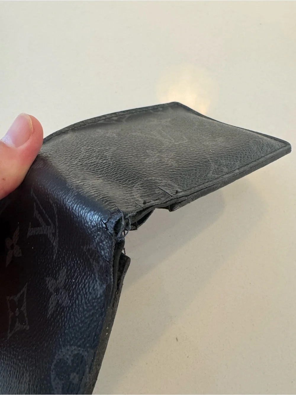 Louis Vuitton Monogram Eclipse Canvas Bi-Fold Wallet - Black & Gray